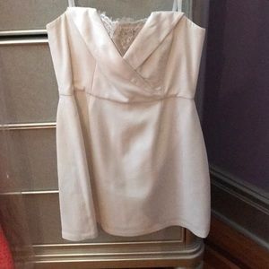 lord and Taylor strapless white